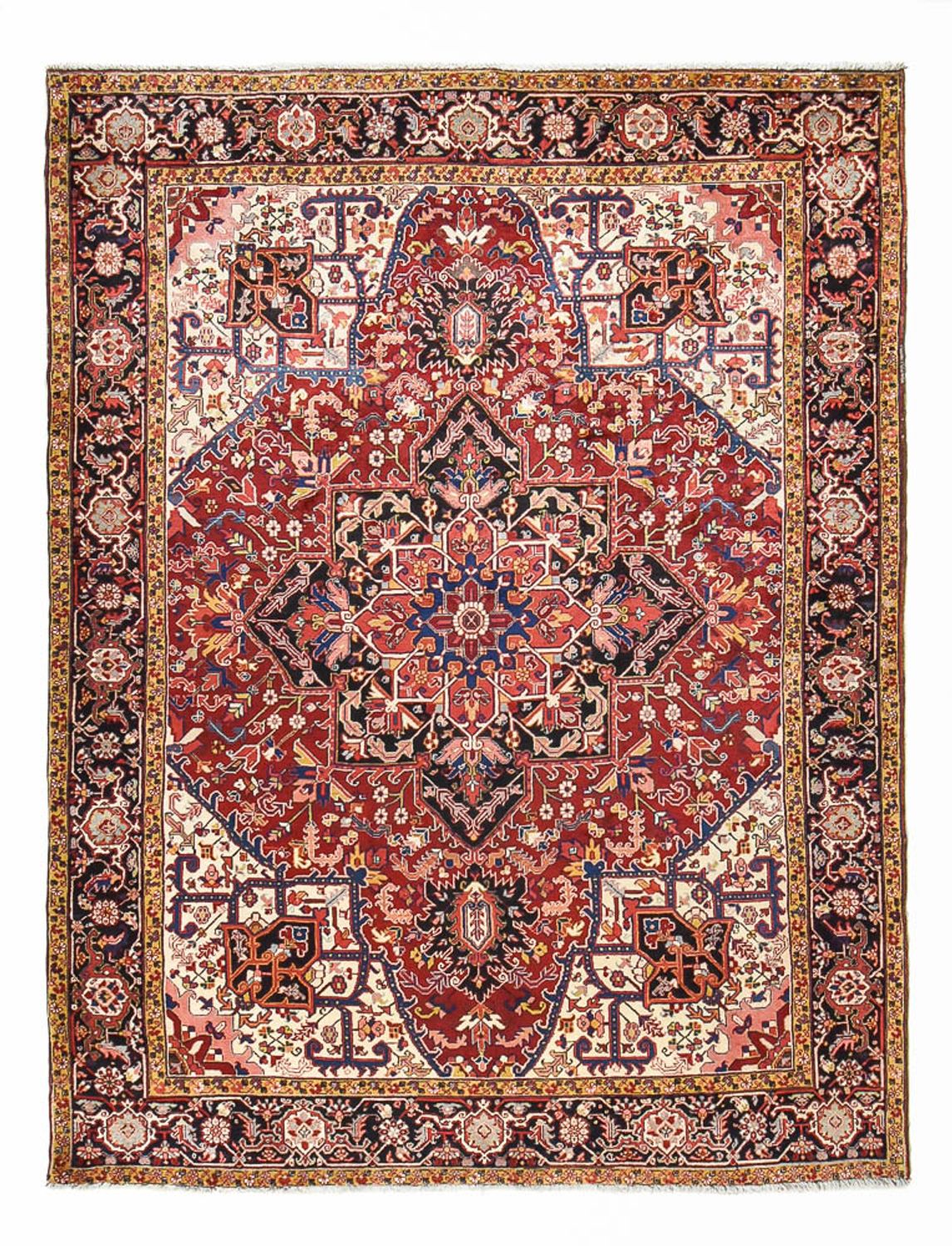 Perserteppich - Nomadic - 335 x 255 cm - bordeauxrot