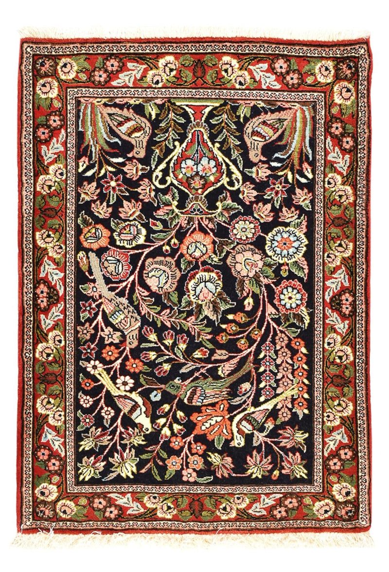Perserteppich - Ghom - 79 x 55 cm - mehrfarbig