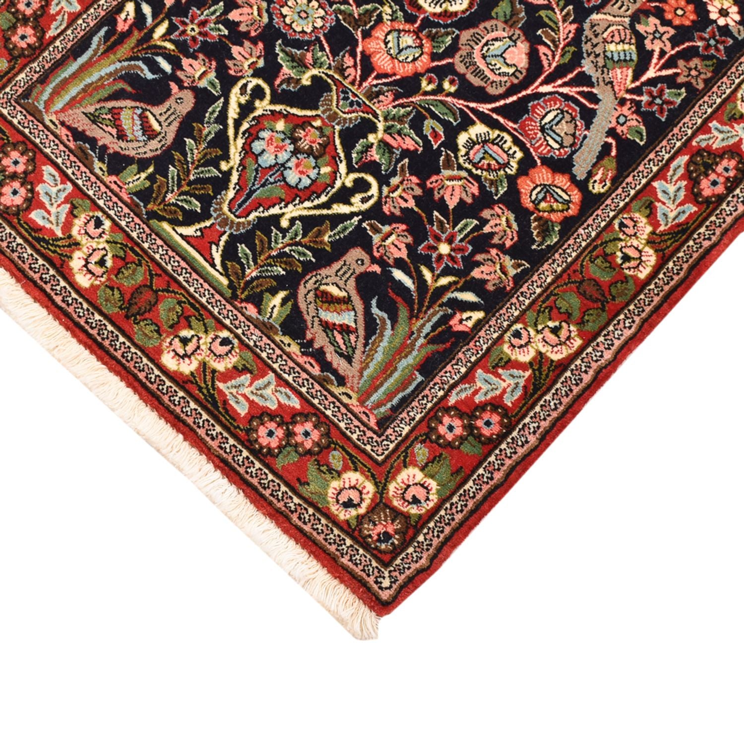 Perserteppich - Ghom - 79 x 55 cm - mehrfarbig
