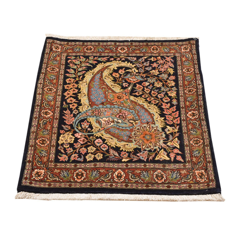 Perserteppich - Ghom - 80 x 63 cm - mehrfarbig