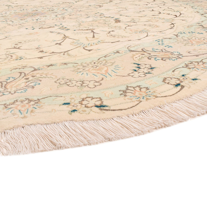 Perserteppich - Täbriz - Premium rund  - 200 x 200 cm - sand