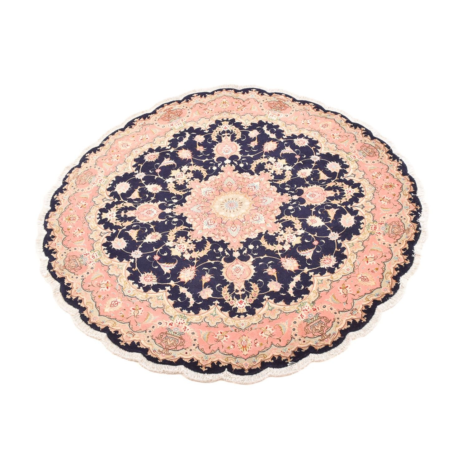 Perserteppich - Täbriz - Premium rund  - 150 x 150 cm - mehrfarbig