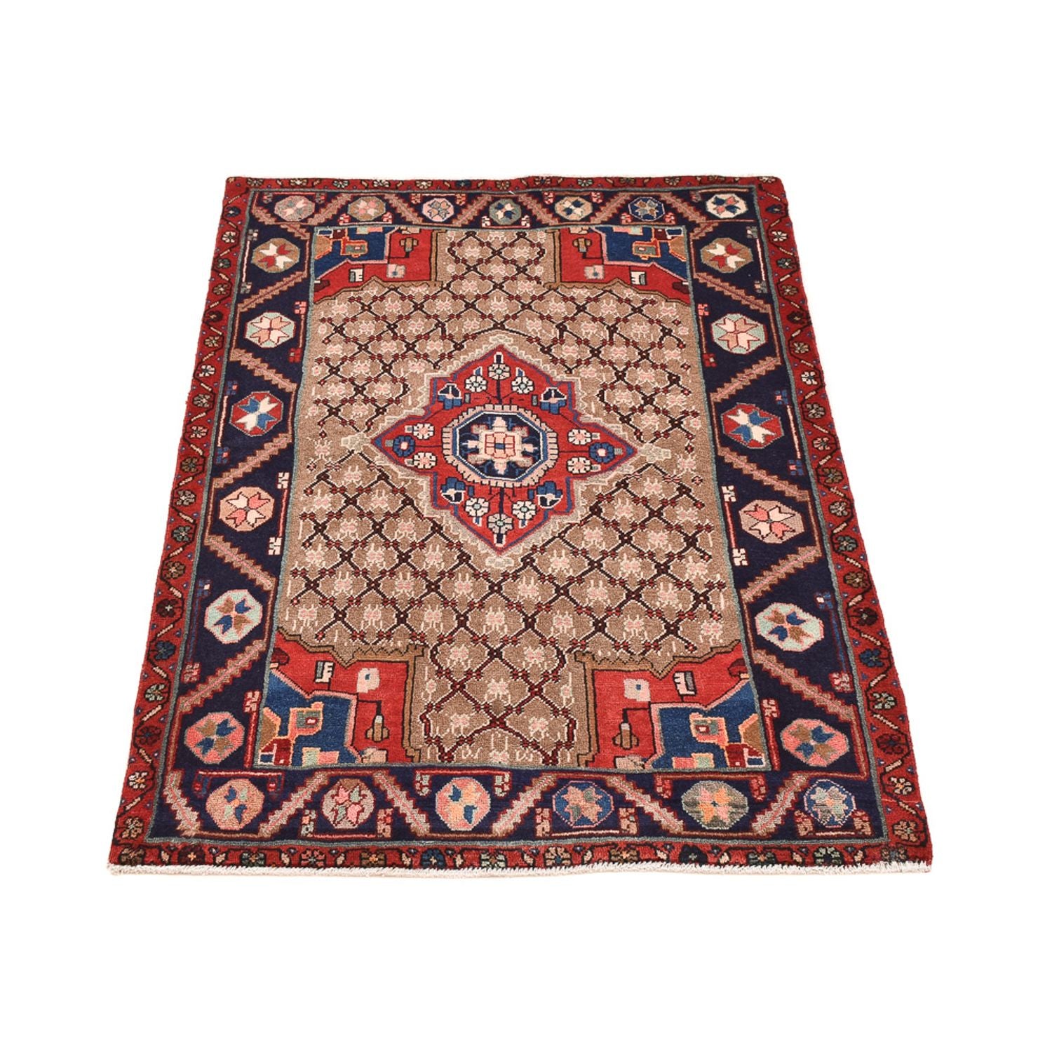 Perserteppich - Nomadic - 146 x 97 cm - mehrfarbig