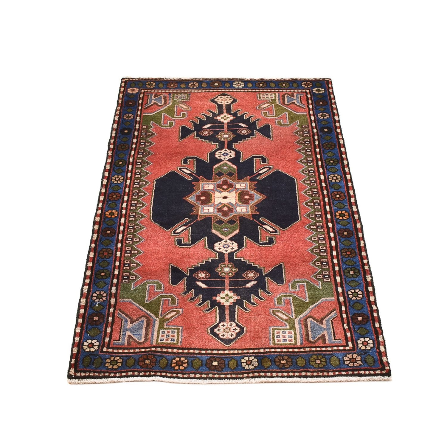 Perserteppich - Nomadic - 128 x 71 cm - rot