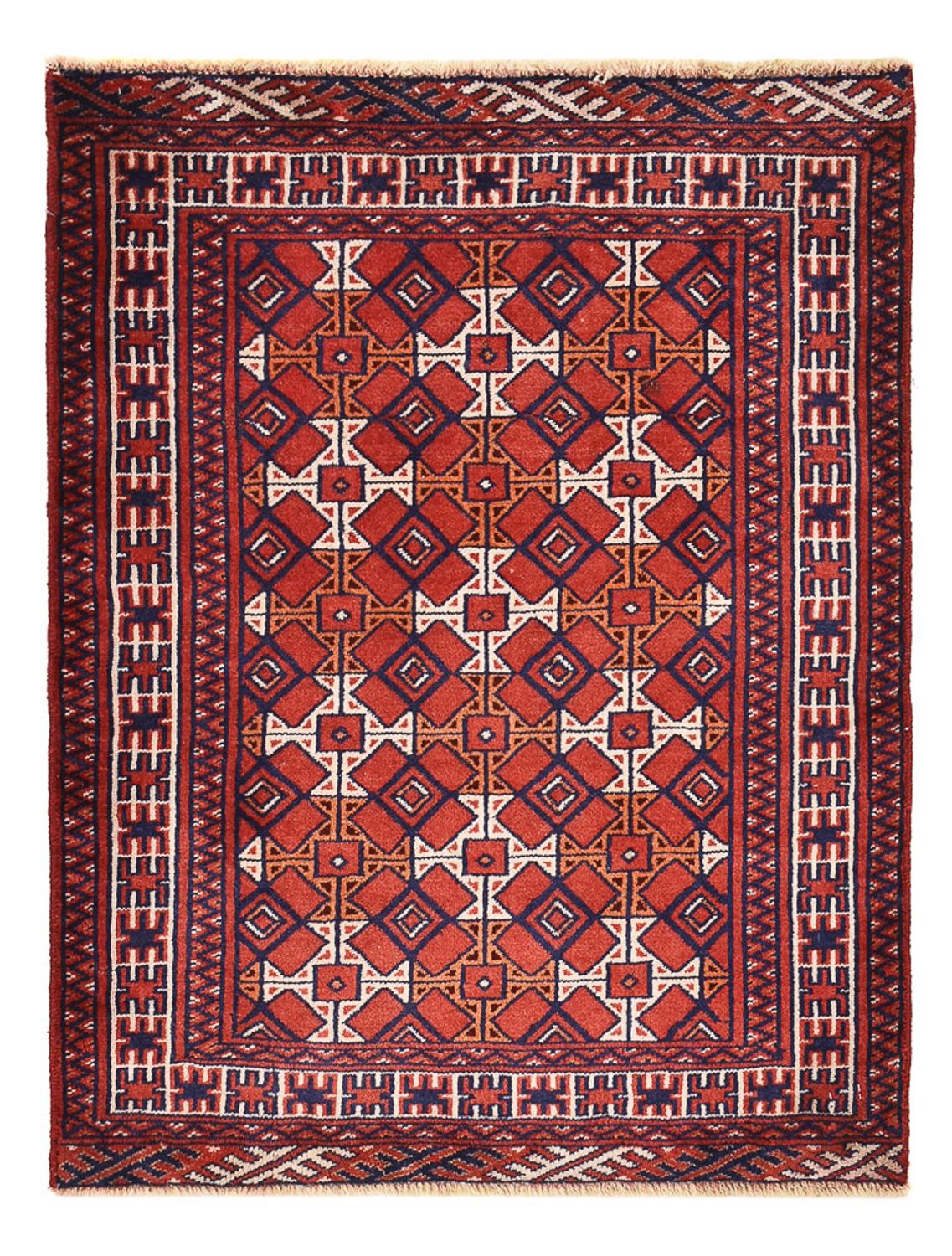 Perserteppich - Nomadic - 92 x 70 cm - dunkelrot