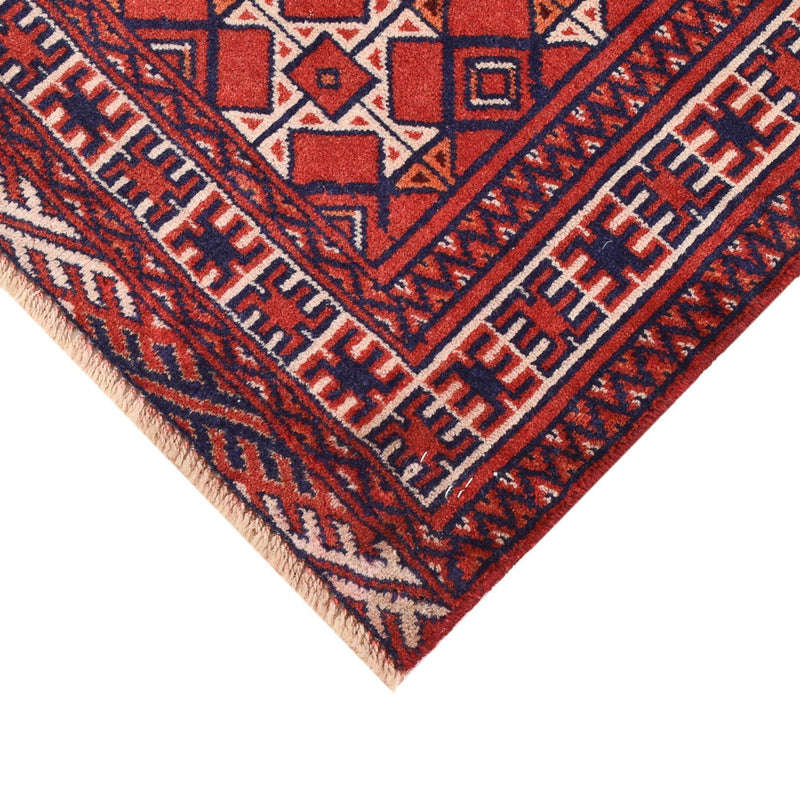 Perserteppich - Nomadic - 92 x 70 cm - dunkelrot