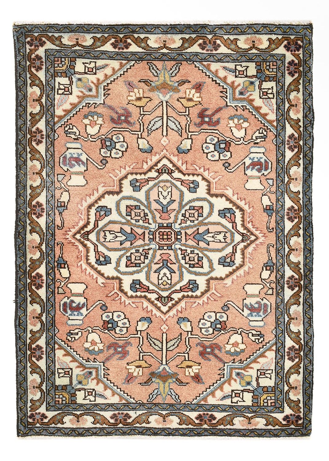 Perserteppich - Nomadic - 102 x 69 cm - hellrot