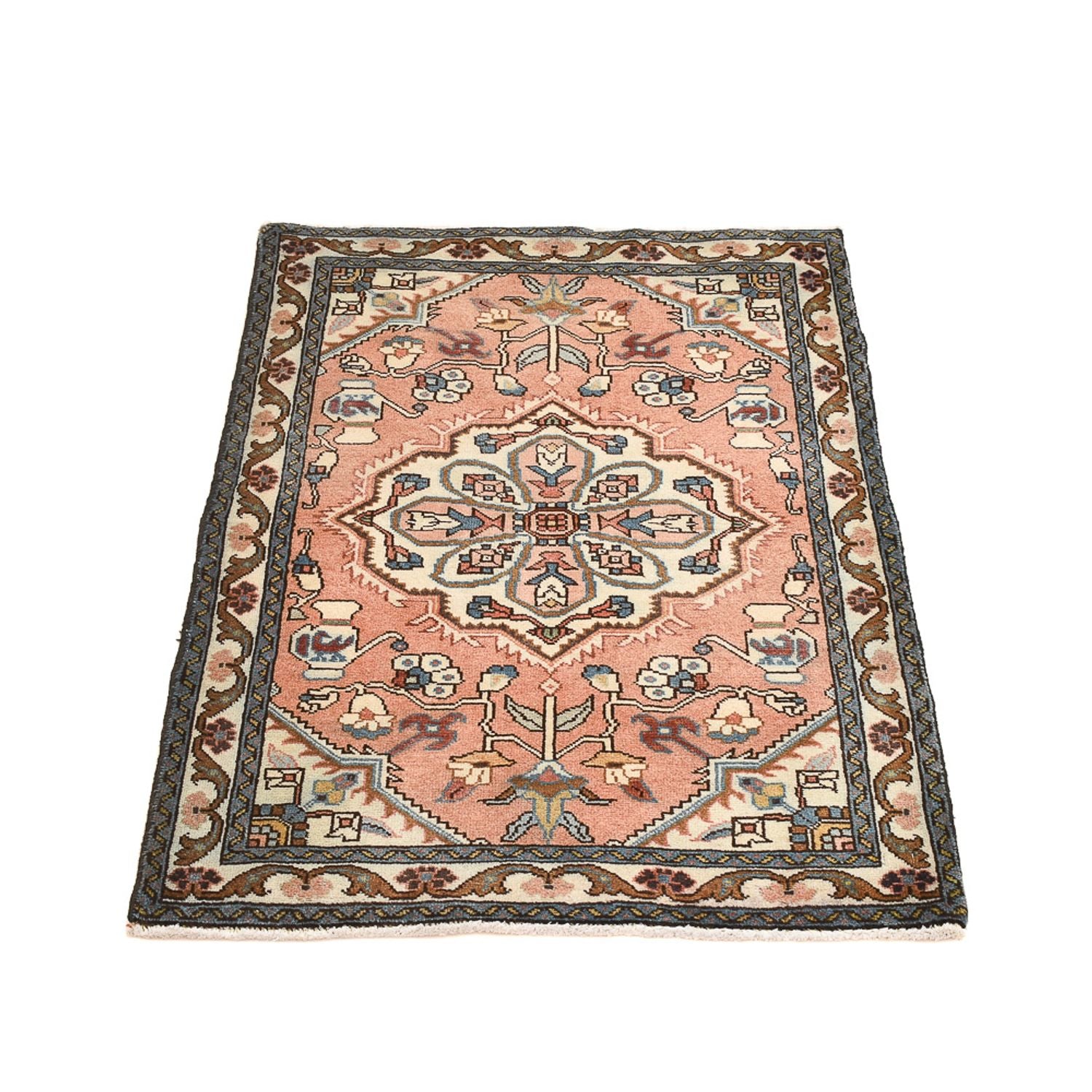Perserteppich - Nomadic - 102 x 69 cm - hellrot