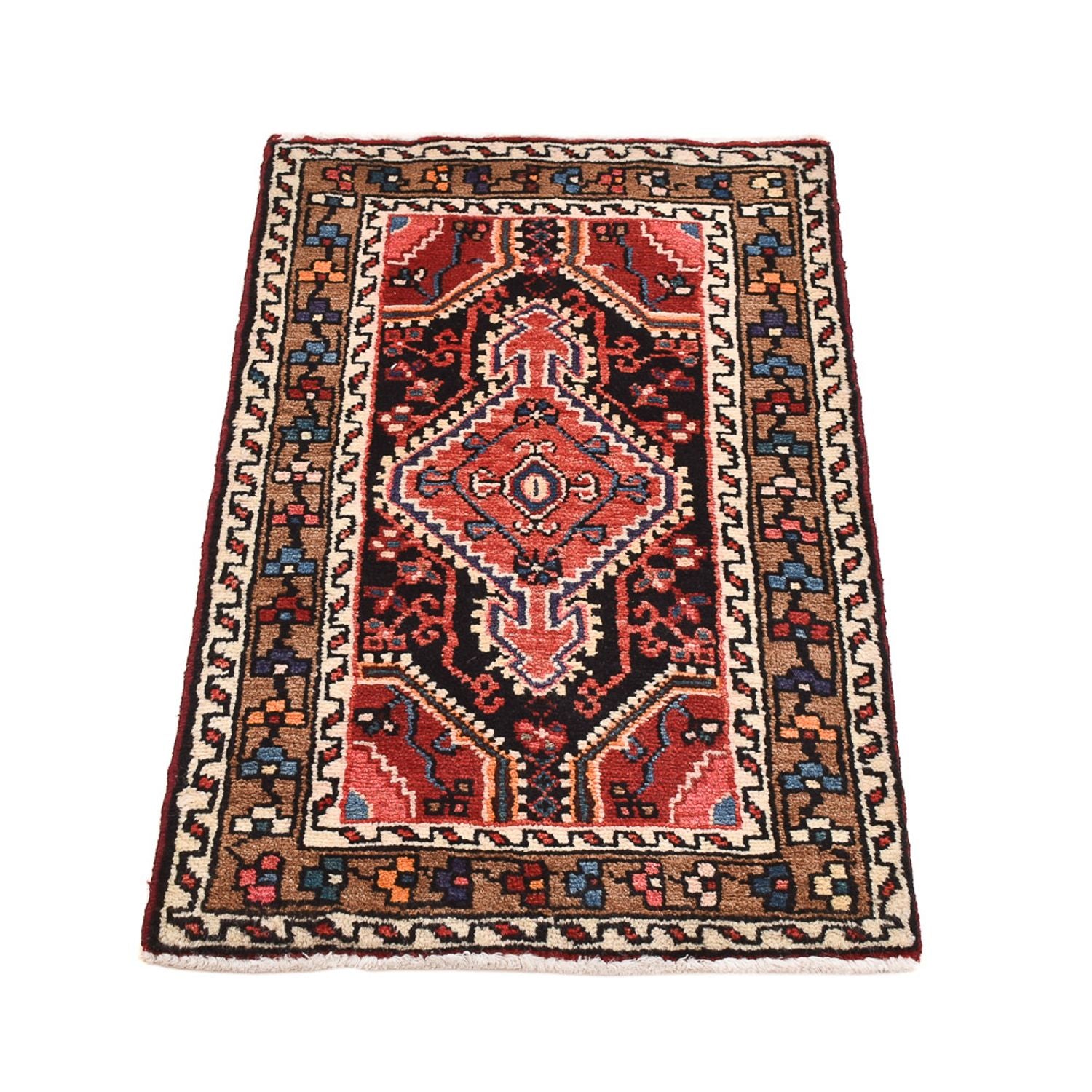 Perserteppich - Nomadic - 83 x 52 cm - hellrot