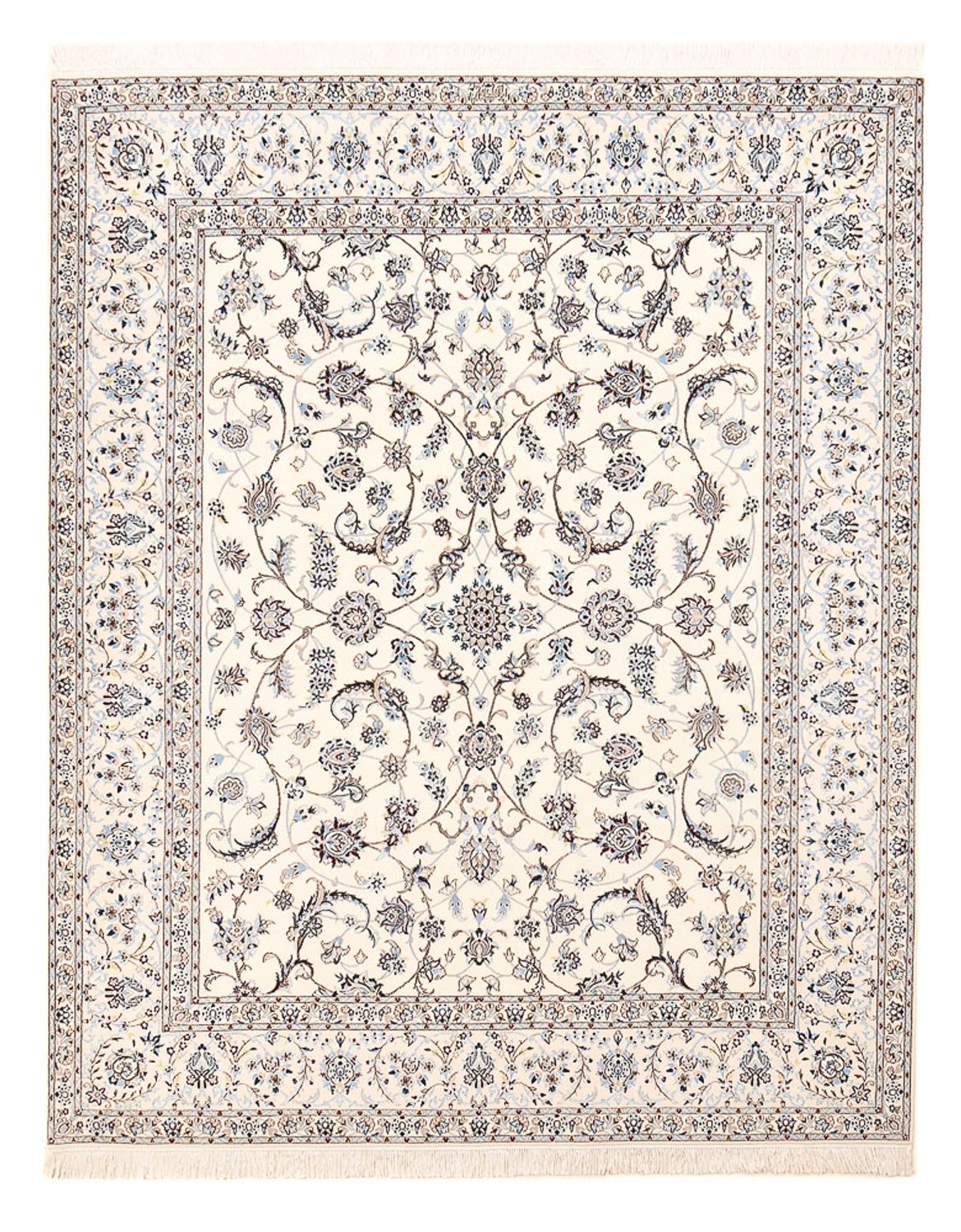 Perserteppich - Nain - Premium - 255 x 210 cm - hellgrau