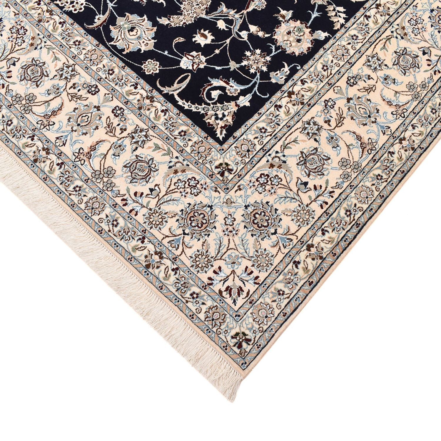 Perserteppich - Nain - Premium - 297 x 209 cm - dunkelblau