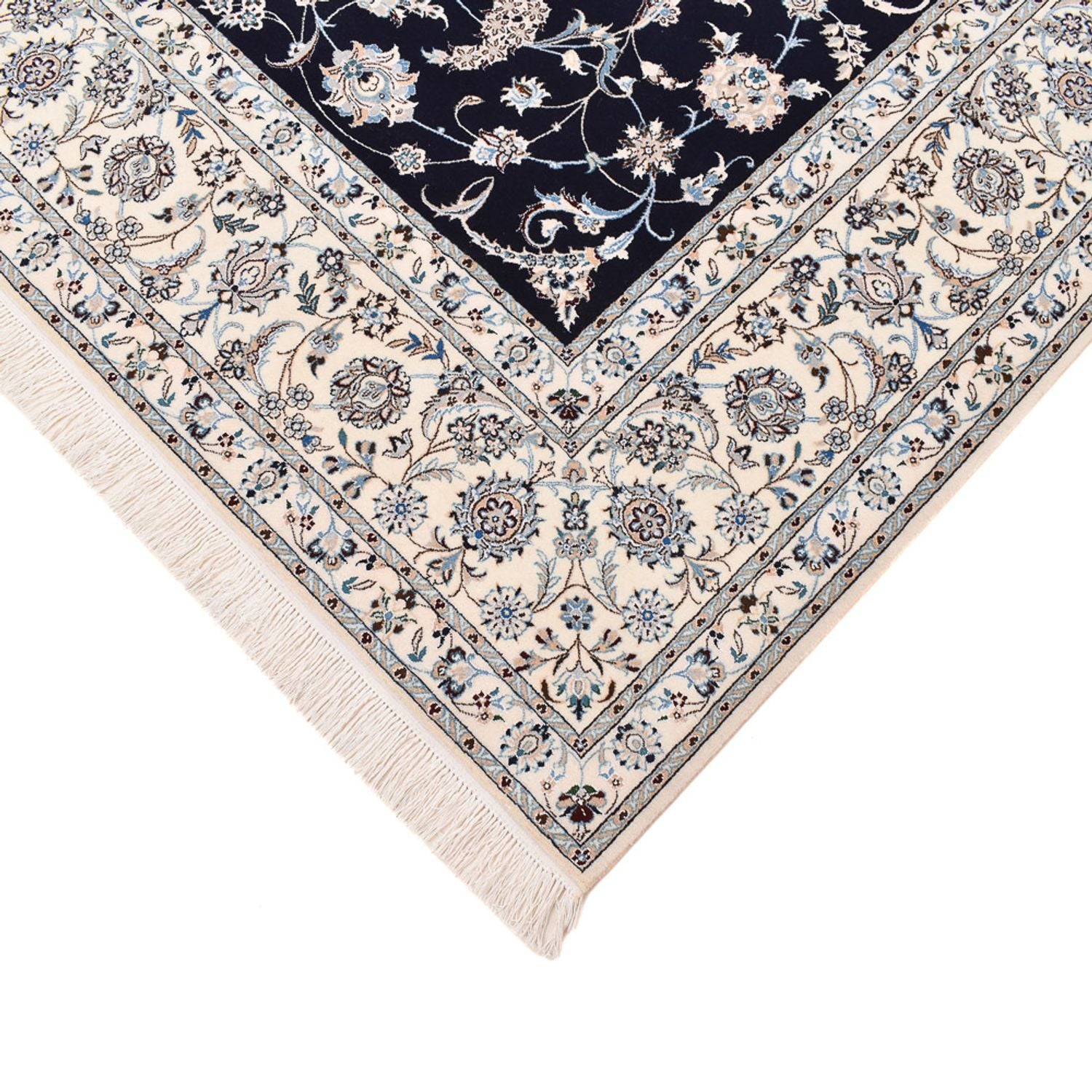 Perserteppich - Nain - Premium - 310 x 210 cm - dunkelblau
