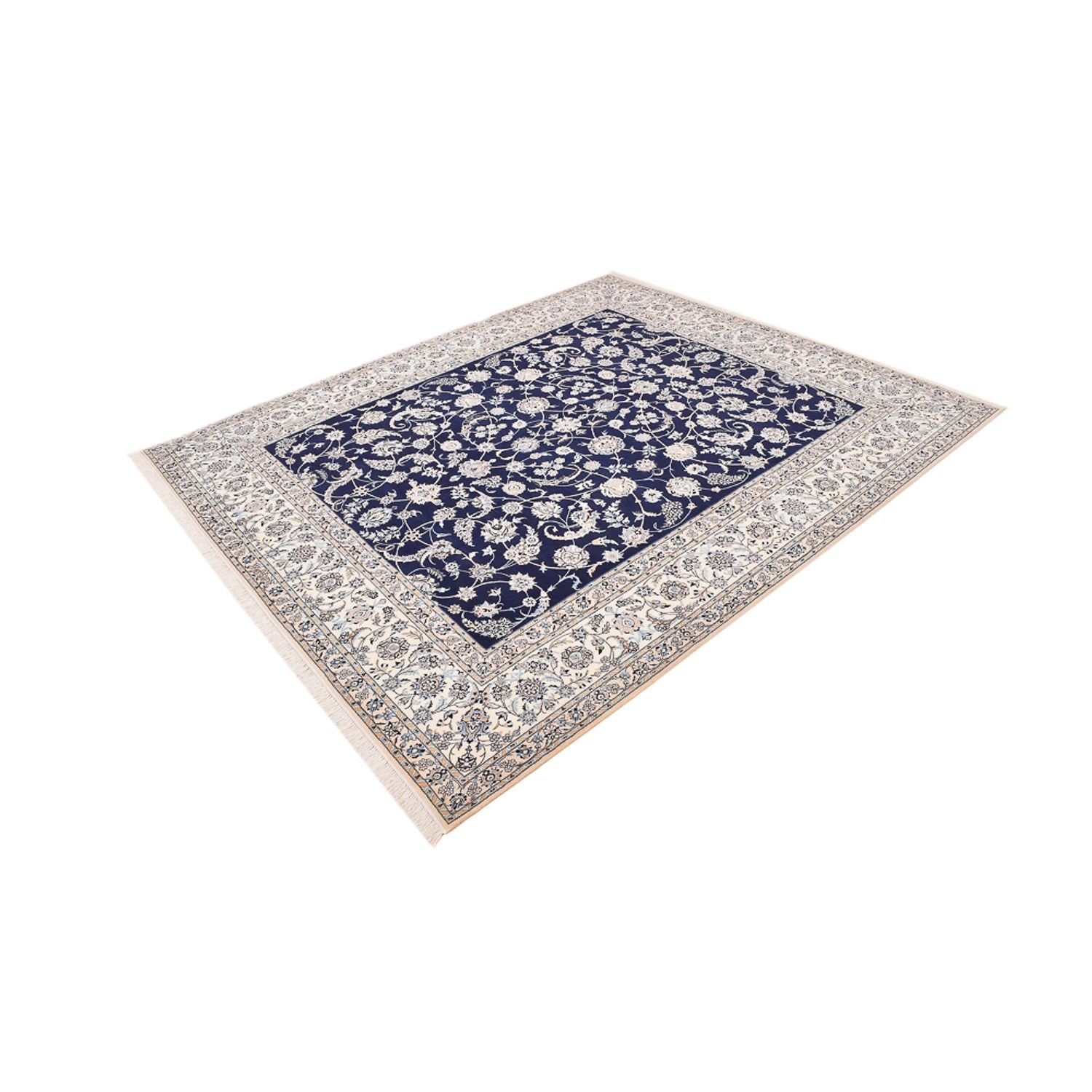 Perserteppich - Nain - Premium - 304 x 258 cm - dunkelblau