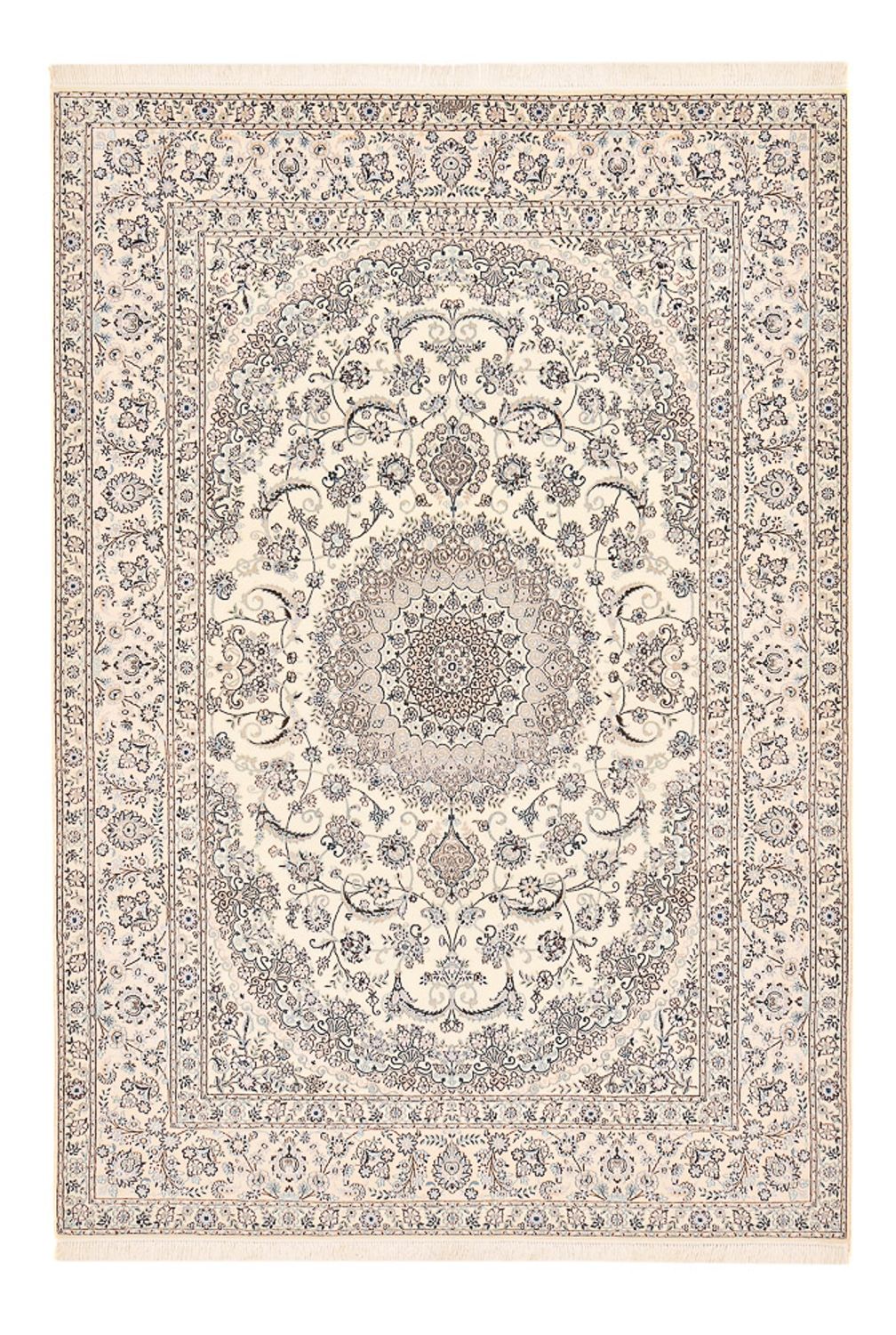 Perserteppich - Nain - Premium - 302 x 210 cm - weiß