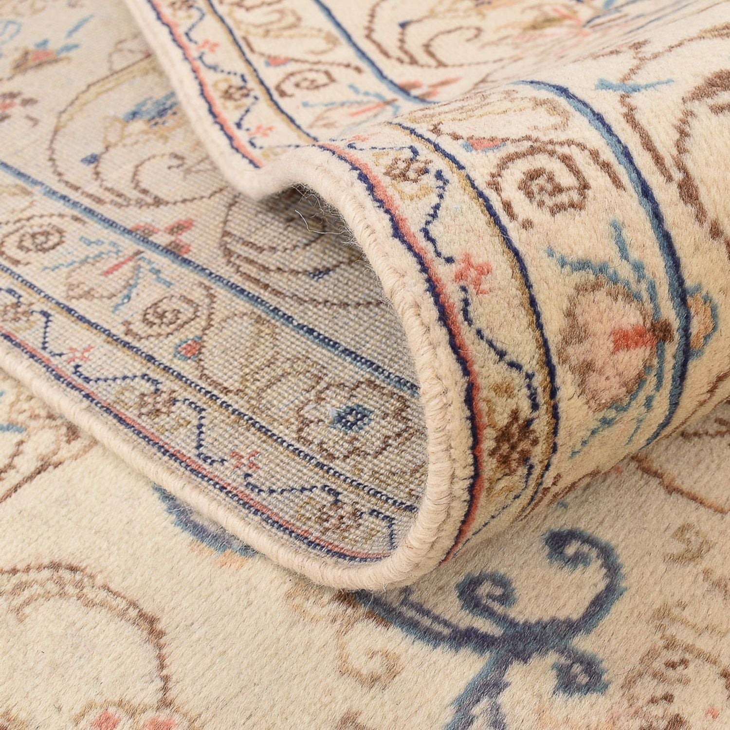 Perserteppich - Keshan - 335 x 250 cm - hellbeige