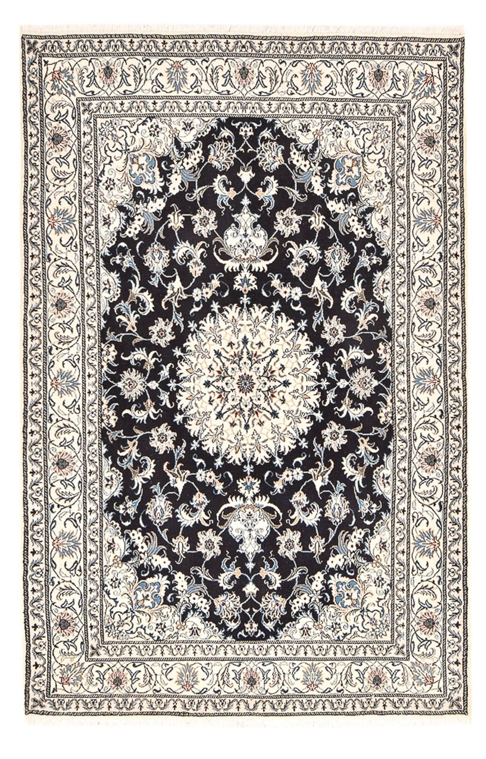 Perserteppich - Nain - 252 x 161 cm - dunkelblau