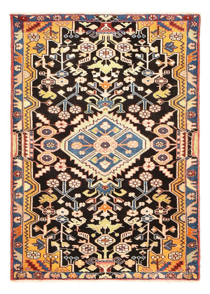 Perserteppich - Nomadic - 132 x 92 cm - dunkelblau