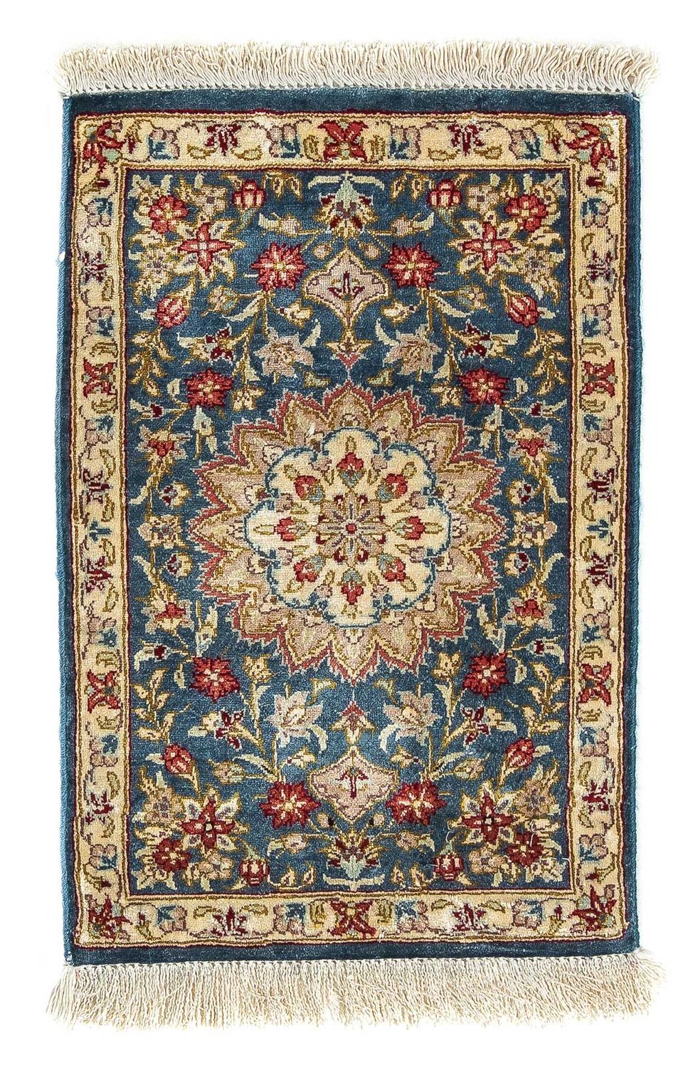 Seidenteppich - Ghom Seide - Premium 44 x 27 cm Fußmatte