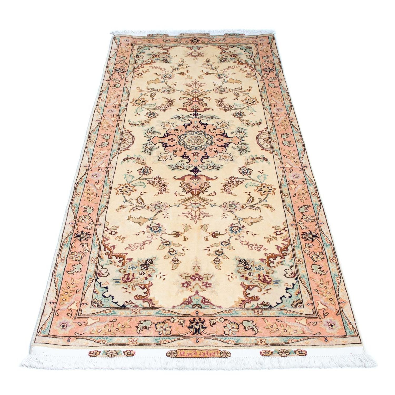 Perserteppich - Täbriz - Royal 212 x 81 cm Teppich Läufer