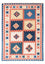 Kelim Teppich - Oriental 212 x 155 cm - blau