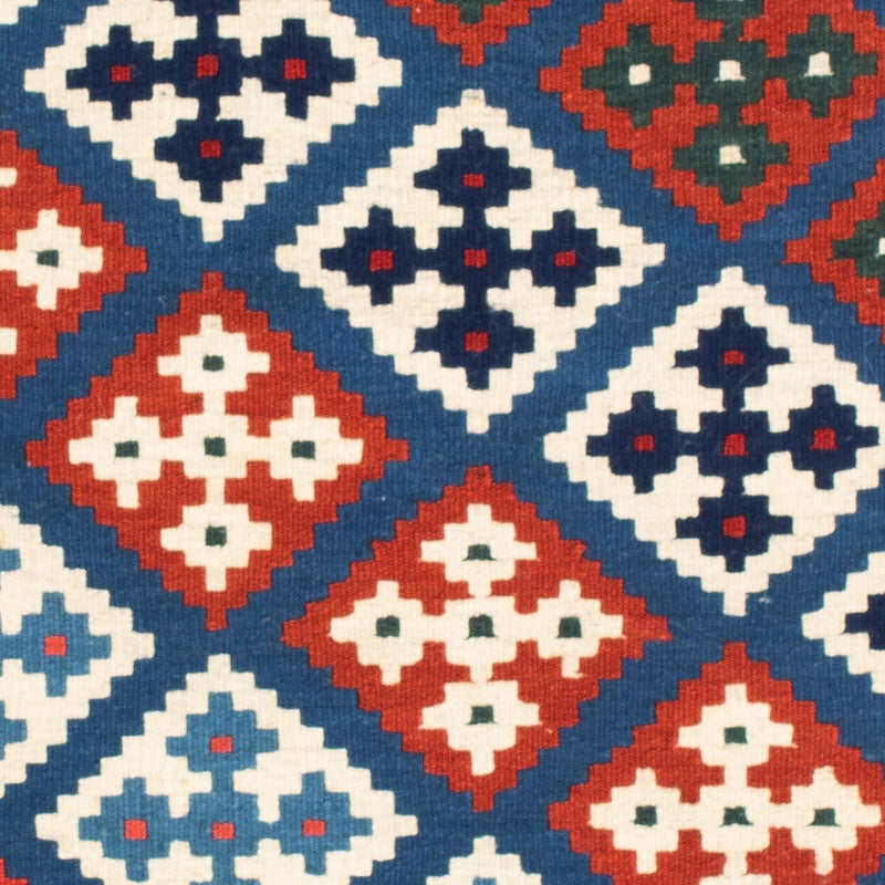 Kelim Teppich - Oriental 104 x 101 cm - blau