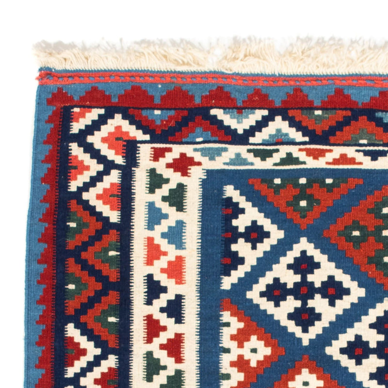 Kelim Teppich - Oriental 104 x 101 cm - blau