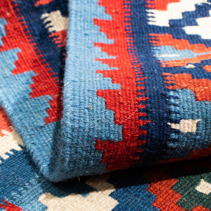 Kelim Teppich - Oriental 104 x 101 cm - blau