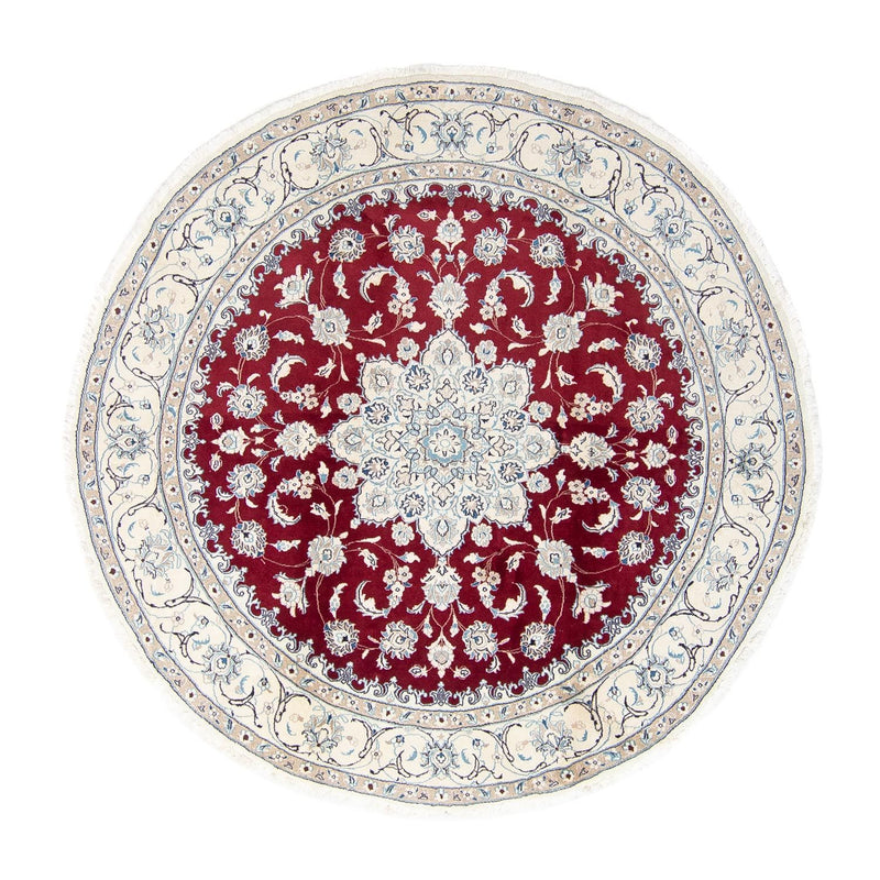 Perserteppich - Nain 245 x 245 cm - dunkelrot