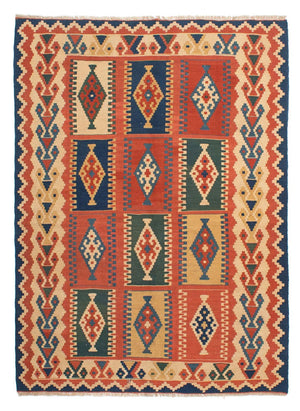 Kelim Teppich - Oriental 215 x 163 cm - mehrfarbig