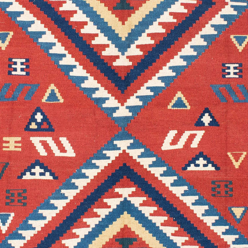 Kelim Teppich - Oriental 213 x 160 cm - rot
