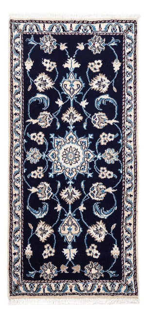 Perserteppich - Nain 141 x 67 cm - dunkelblau