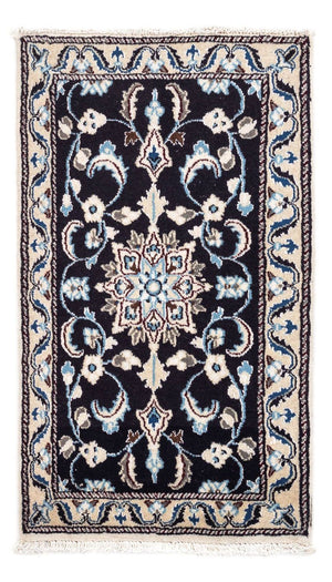 Perserteppich - Nain 101 x 57 cm - dunkelblau