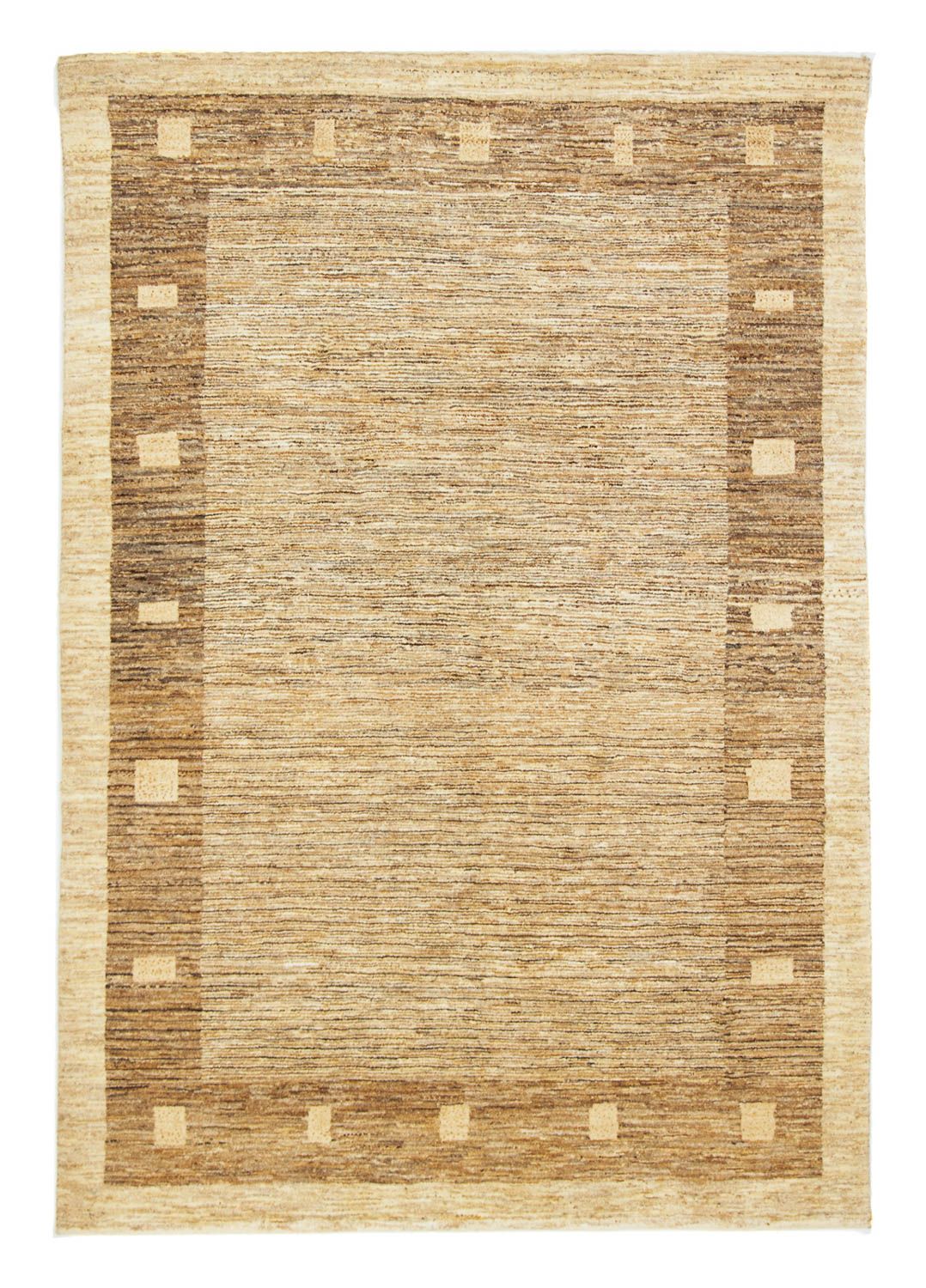 Gabbeh Teppich - Perser 228 x 161 cm - hellbraun