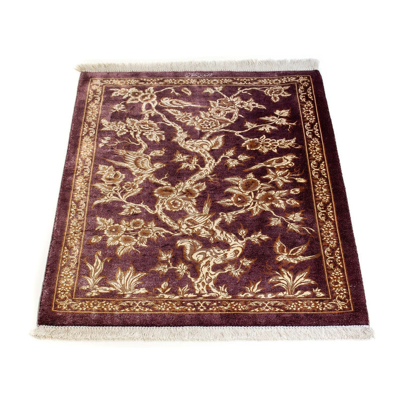 Perserteppich - Ghom 87 x 59 cm - lila