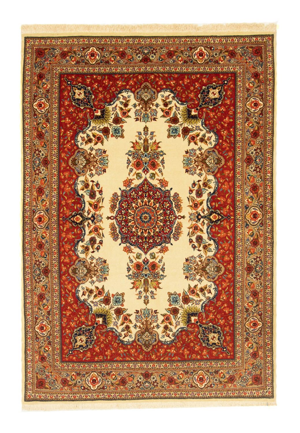 Perserteppich - Ghom 151 x 105 cm - beige