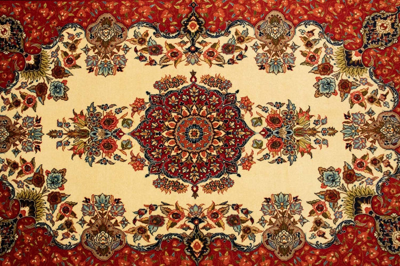 Perserteppich - Ghom 151 x 105 cm - beige
