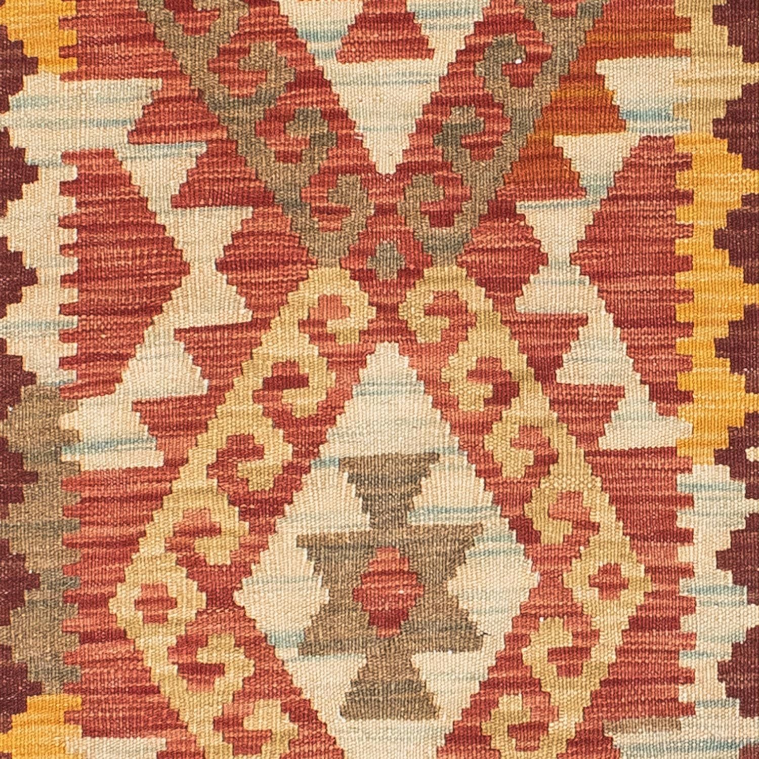 Kelim Teppich - Oriental 199 x 67 cm - hellbraun