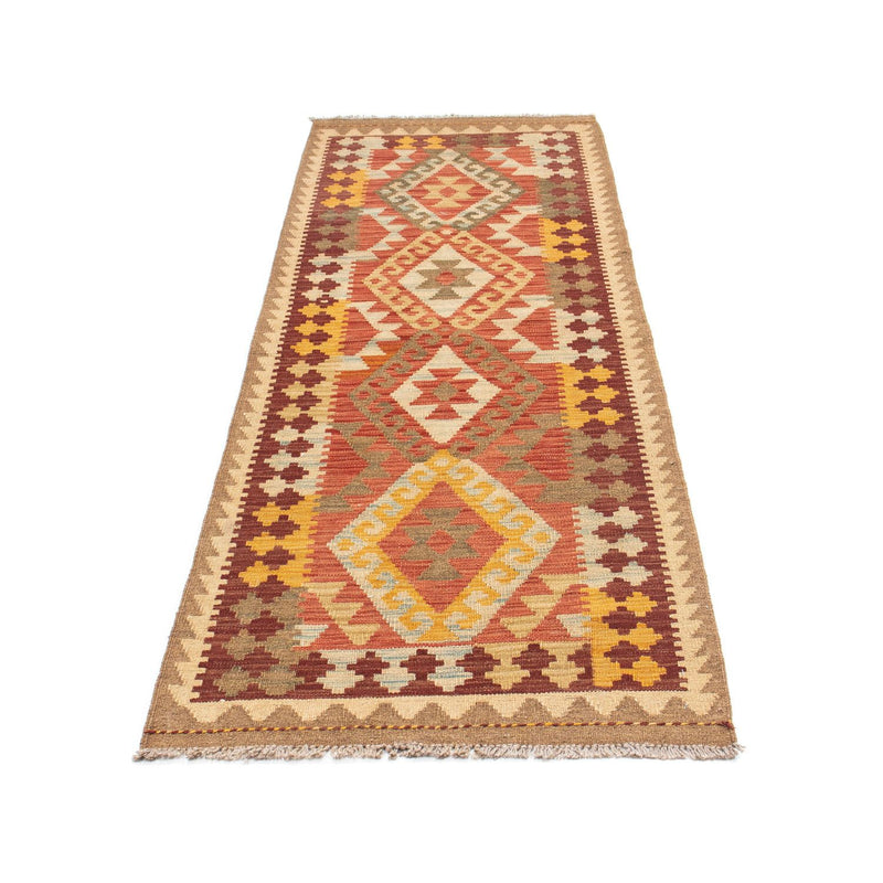 Kelim Teppich - Oriental 199 x 67 cm - hellbraun
