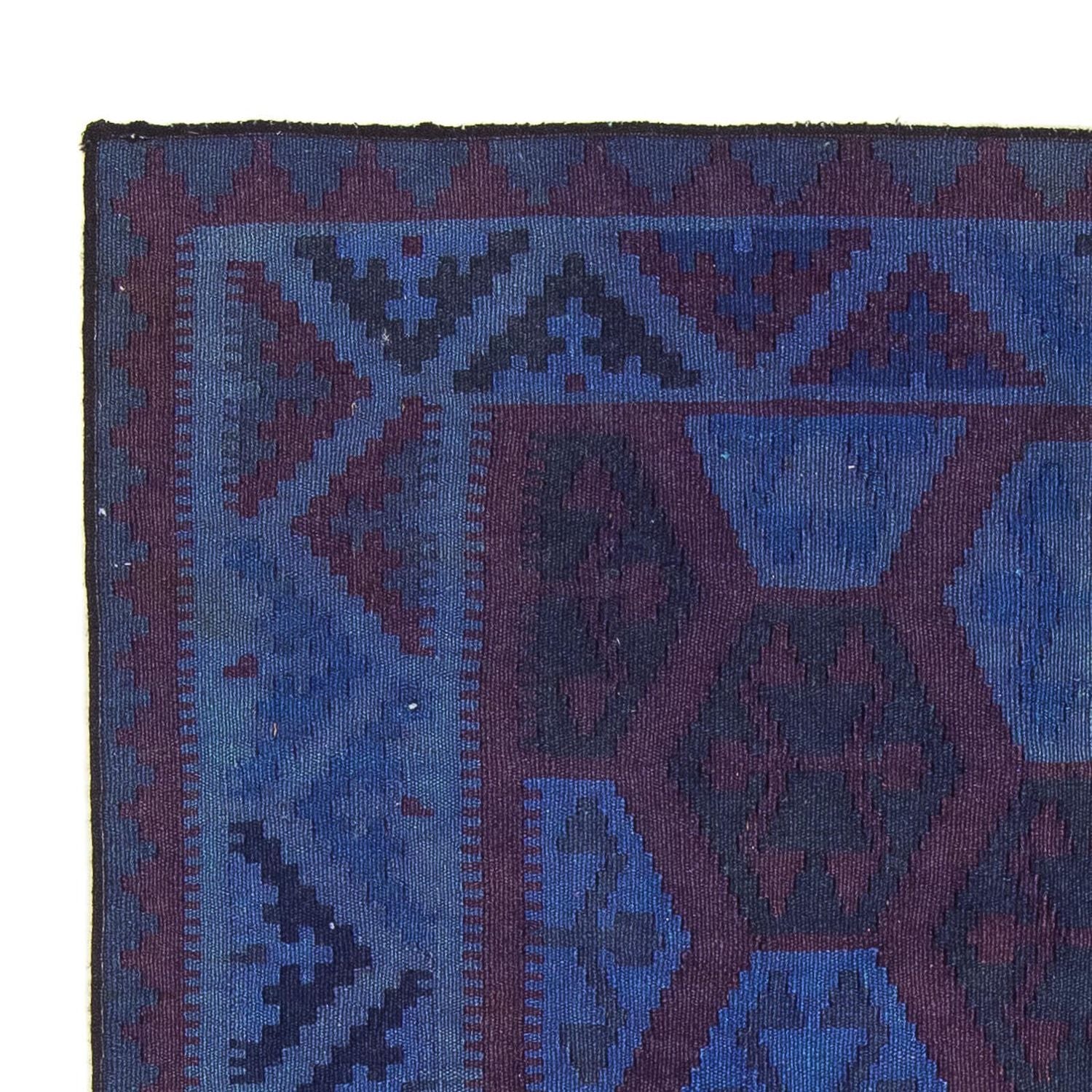 Kelim Teppich - Oriental 195 x 155 cm - blau