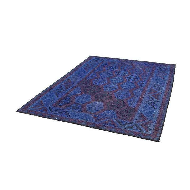 Kelim Teppich - Oriental 195 x 155 cm - blau