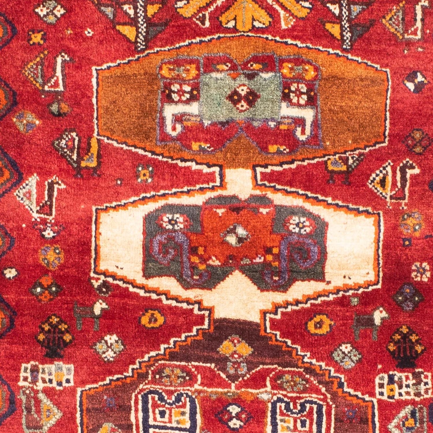 Perserteppich - Nomadic 160 x 105 cm - rot