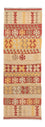 Kelim Teppich - Splash 204 x 67 cm - rot