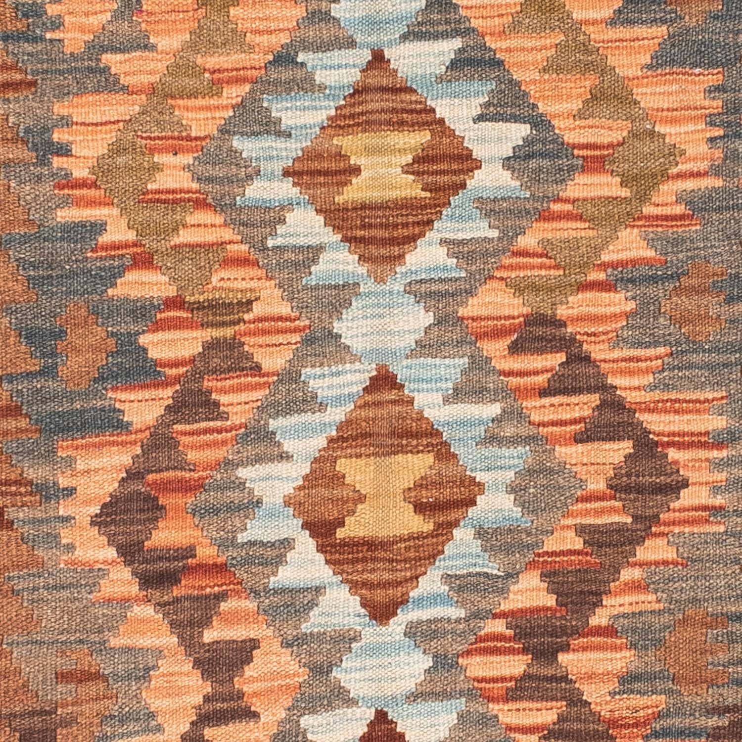 Kelim Teppich - Oriental 199 x 88 cm - hellbraun