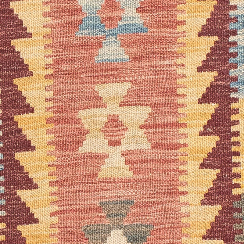 Kelim Teppich - Splash 200 x 65 cm - hellrot
